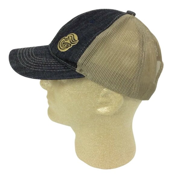 Panera St Louis Bread Co Denim Trucker Hat Cap With Mesh Back Crew Employee - Picture 2 of 7
